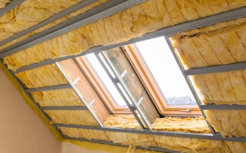 House thermal insulation with mineral wool House thermal insulation with mineral wool